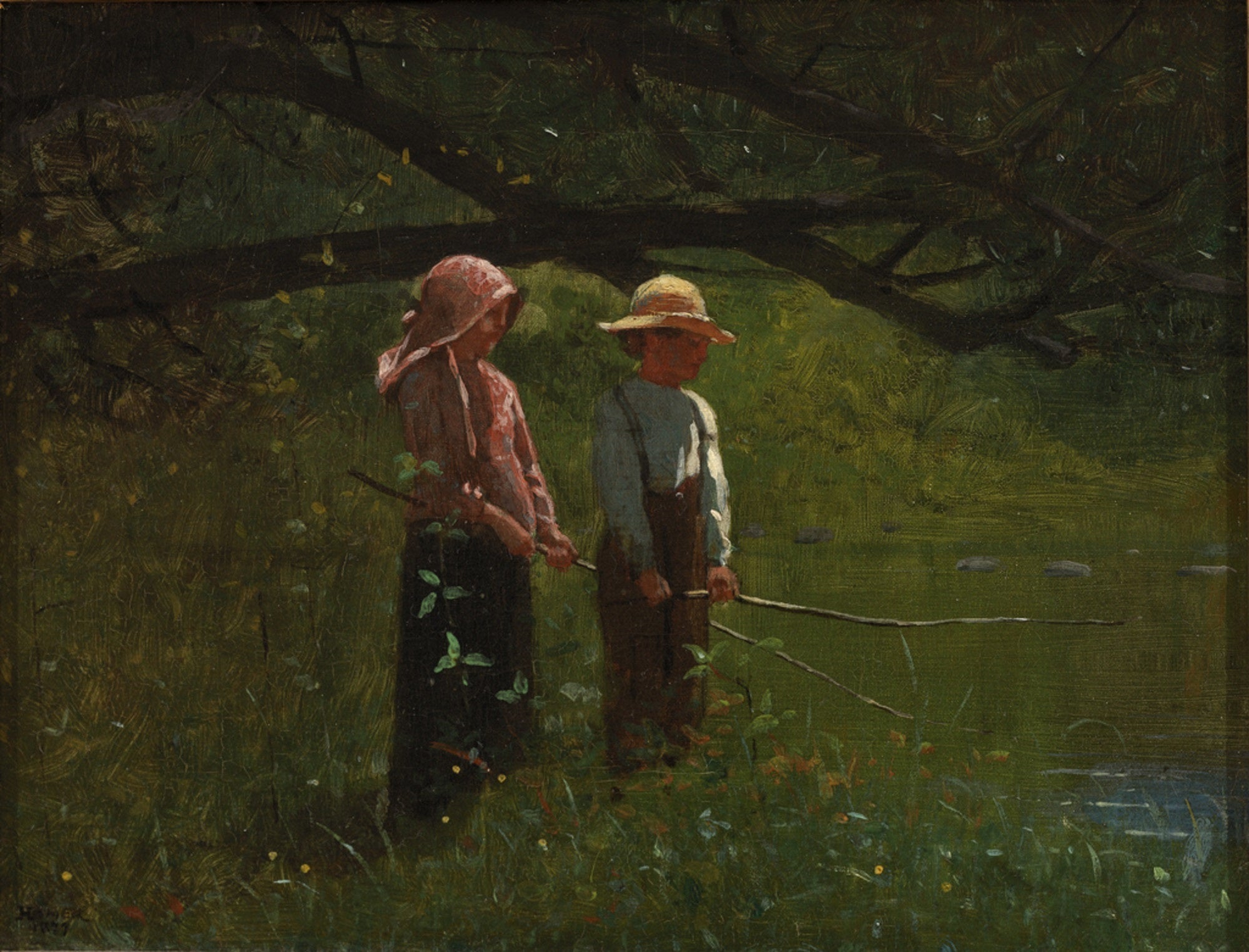 Pêche - Winslow Homer image 1 reproduction de peinture à l’huile
