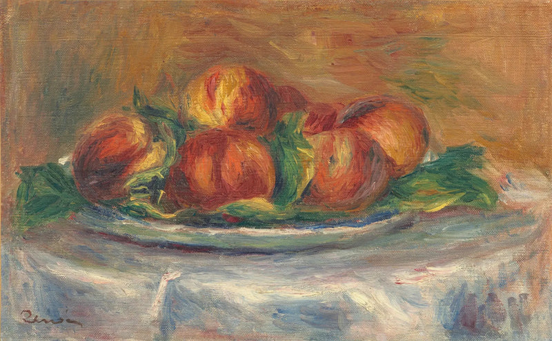 خوخ في طبق - بيير-أوغست رينوار