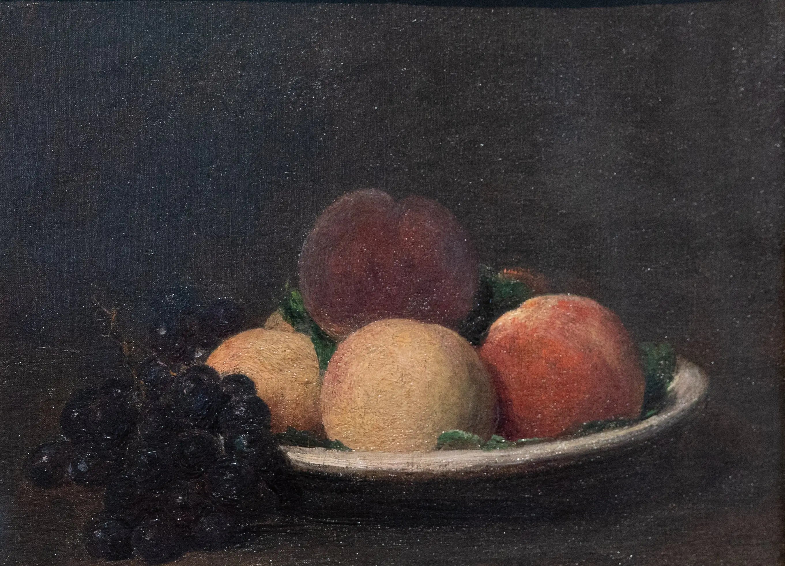 Pêches et raisins noirs - Henri Fantin-Latour - Alpha Reproduction
