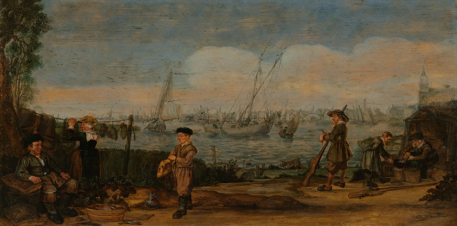 Pêcheurs et chasseurs. - Arent Arentsz