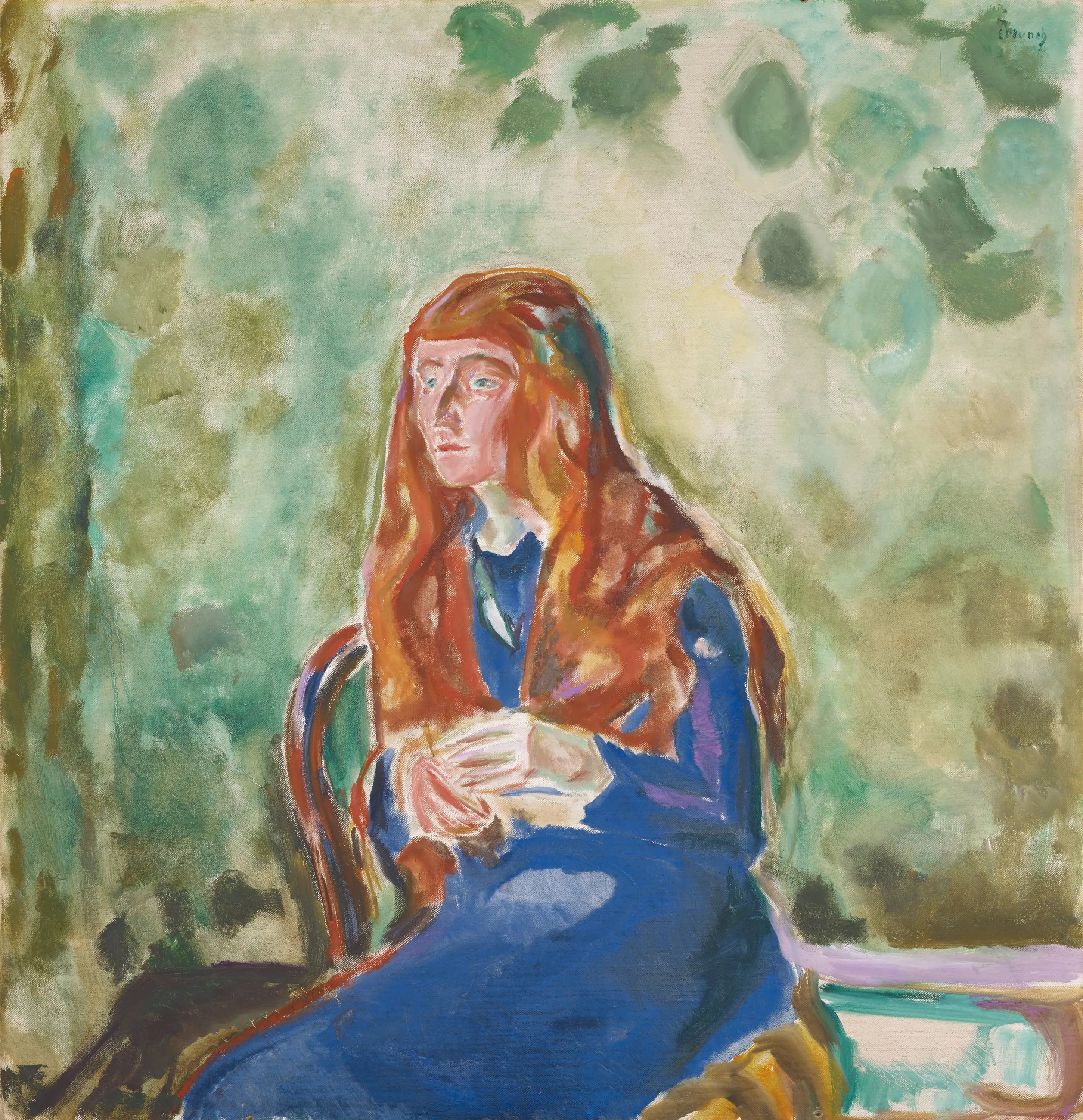 Reproduction du tableau « Perles de Kate - Edvard Munch » par Alpha Reproduction en peinture à l’huile