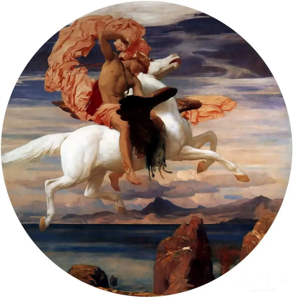 Persée sur Pégase se précipitant à la rescousse d’Andromède - Frederic Leighton Reproductions de tableaux à la peinture