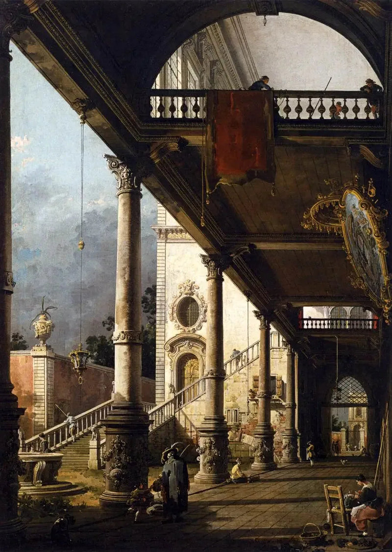 منظور مع بوابة - Canaletto