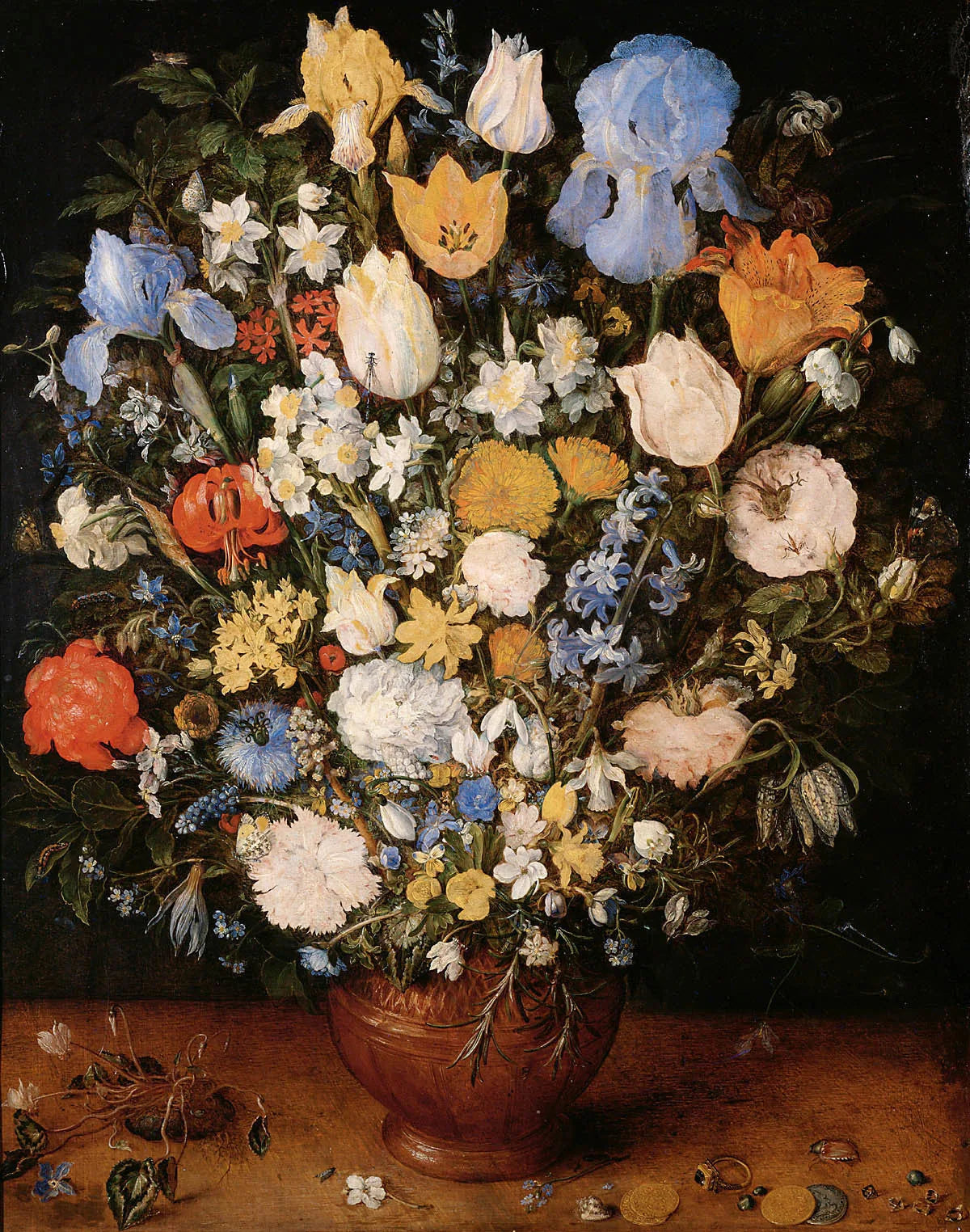Petit bouquet de fleurs - Jan Brueghel l'Ancien image 1 reproduction d’œuvre d’art à l’huile
