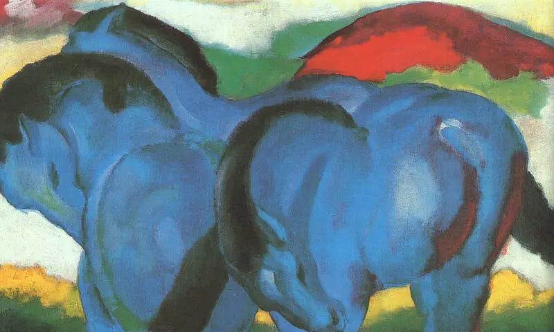 خيول زرقاء صغيرة - فرانز مارك