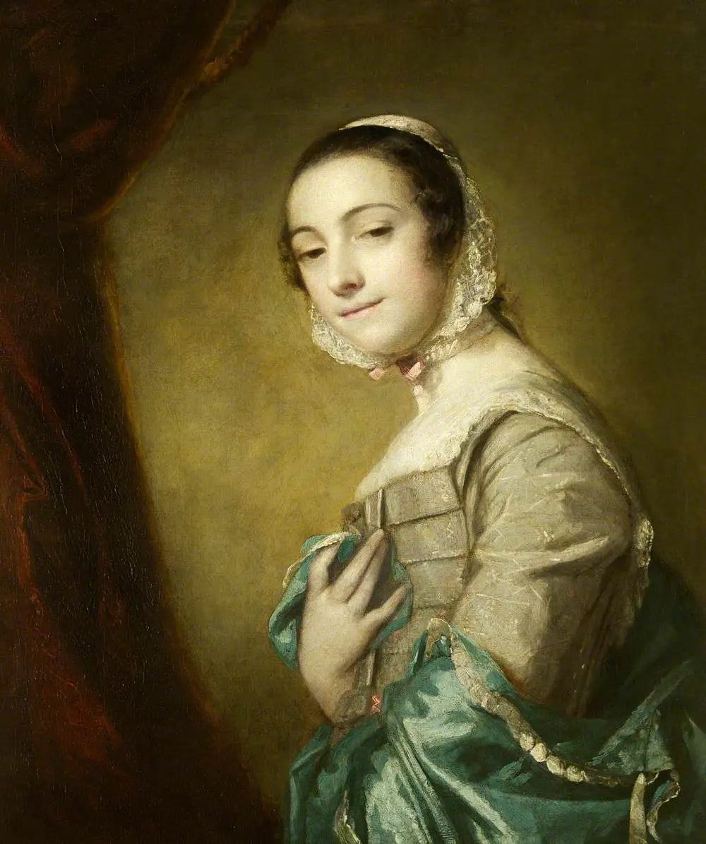 Peut-être Elizabeth Hamilton, Mme John Cameron de Glenkindy, plus tard la comtesse de Fay - Joshua Reynolds image 1 tableau peint à l’huile sur toile