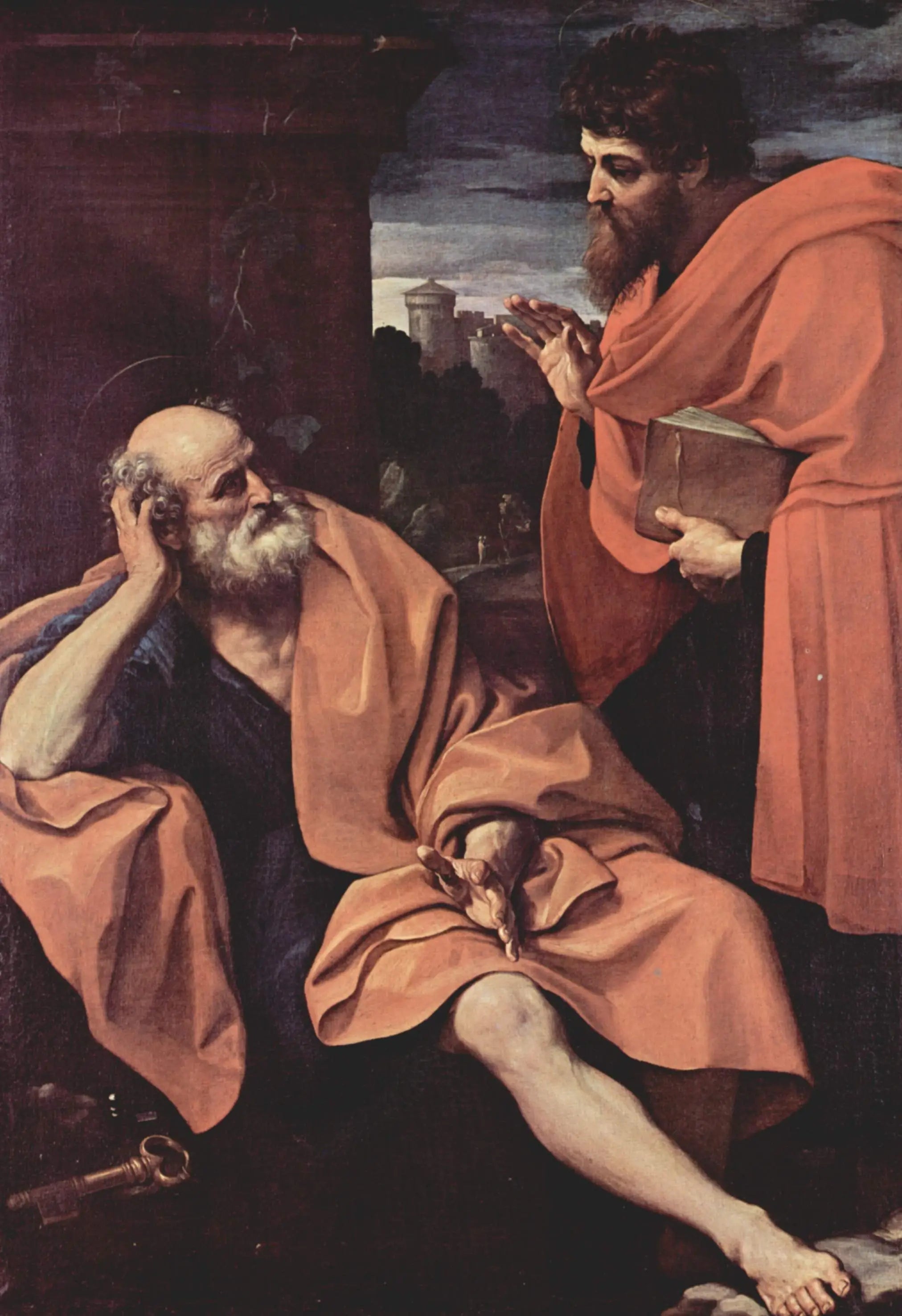 Pierre et Paul - Guido Reni image 1 copie de tableau peinte à la main