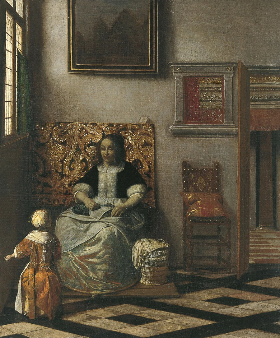 Intérieur avec une femme et une fille, peinture de Pieter de Hooch