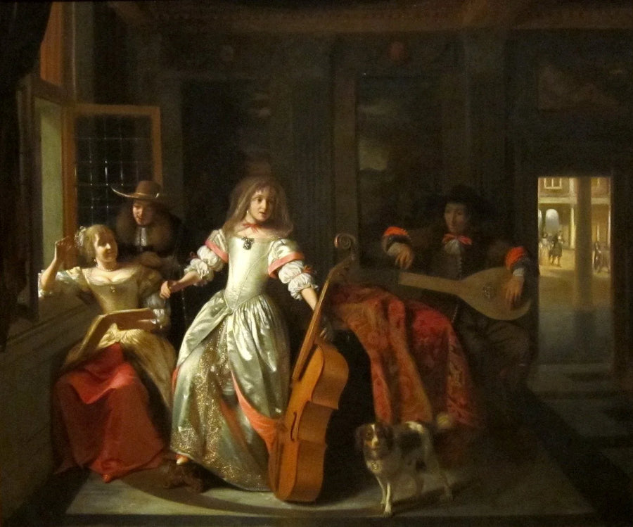 Une conversation musicale - Pieter de Hooch