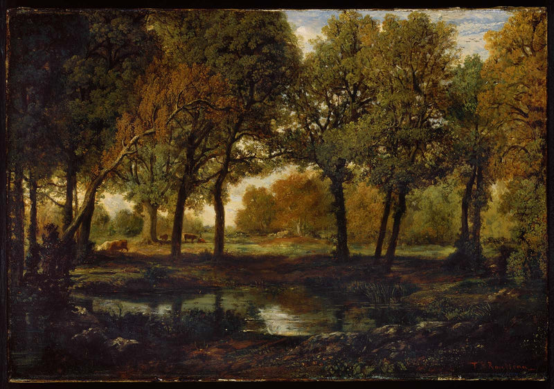 Piscine dans la forêt - Théodore Rousseau