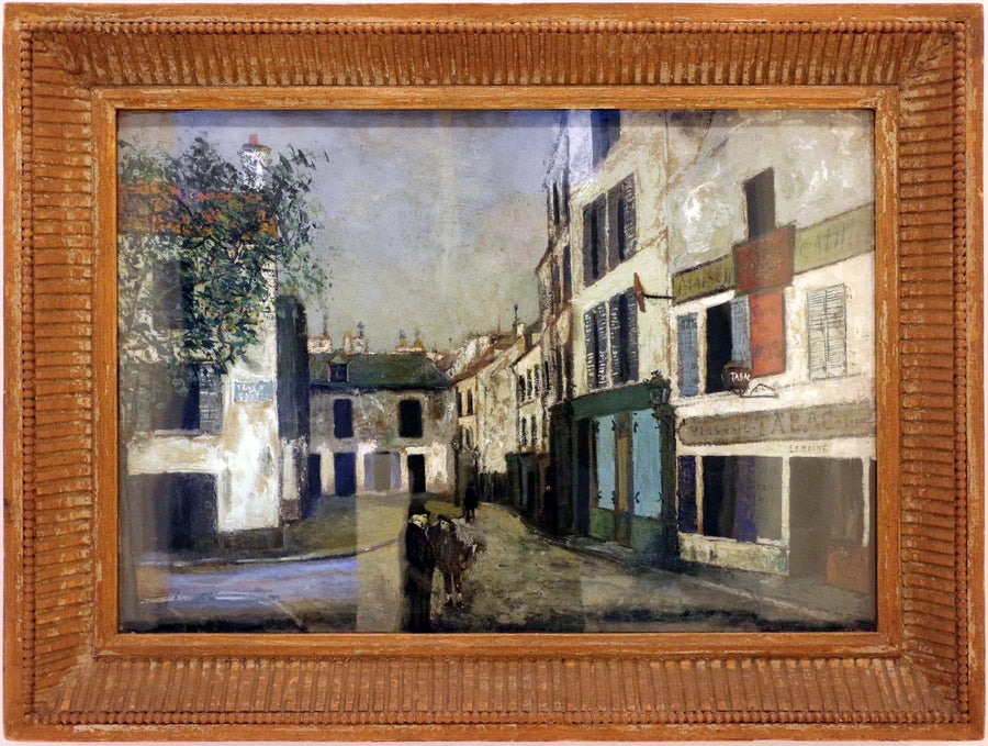 Place du Tertre - Maurice Utrillo image 1 reproduction de peinture à l’huile