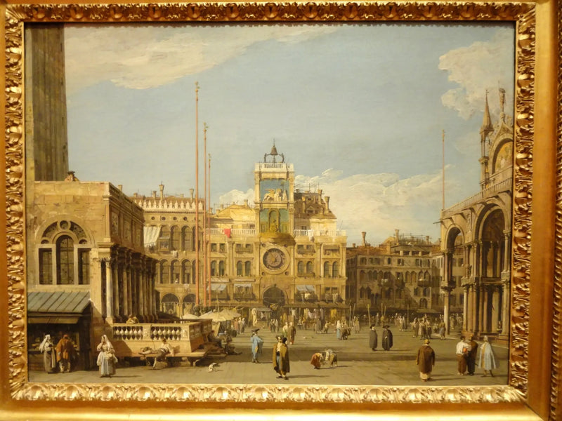 Place سانت-مارك : la برج الساعة - Canaletto