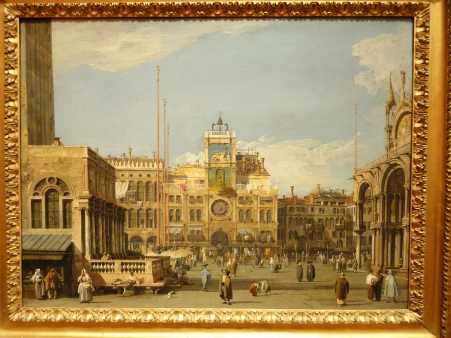 Place سانت-مارك : la برج الساعة - Canaletto