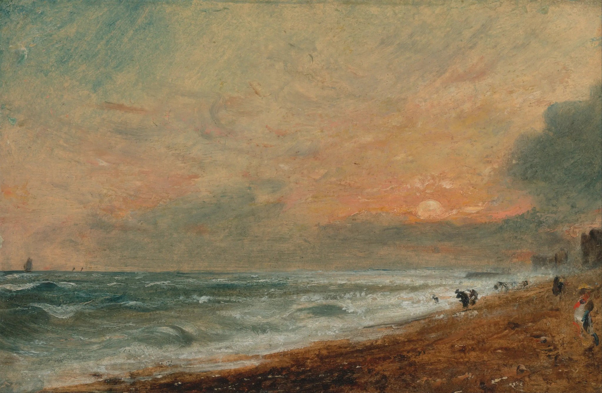 Plage de Hove - John Constable image 1 reproduction réalisée par Alpha Reproduction