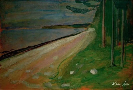 Plage près de Asgardstrand - Edvard Munch - Reproductions de tableaux et peintures haut de gamme