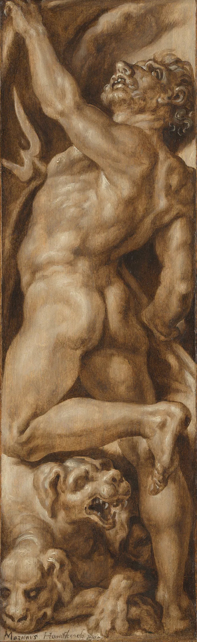 Pluton et Cerbère - Maarten van Heemskerck