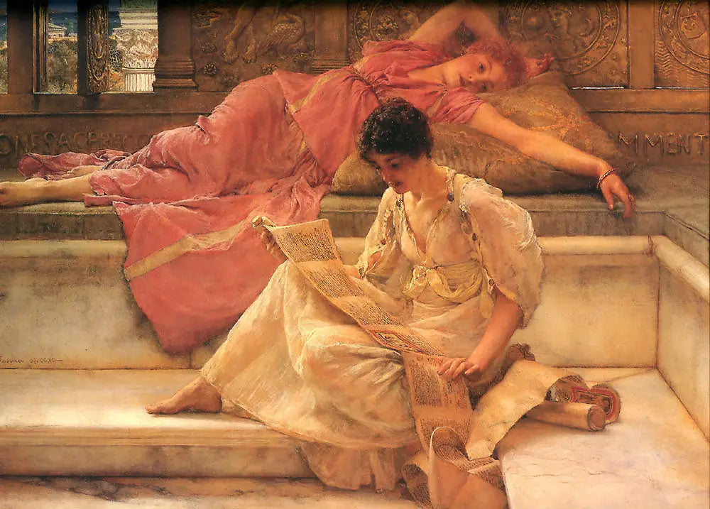 Poète préféré - Lawrence Alma-Tadema - Alpha Reproduction