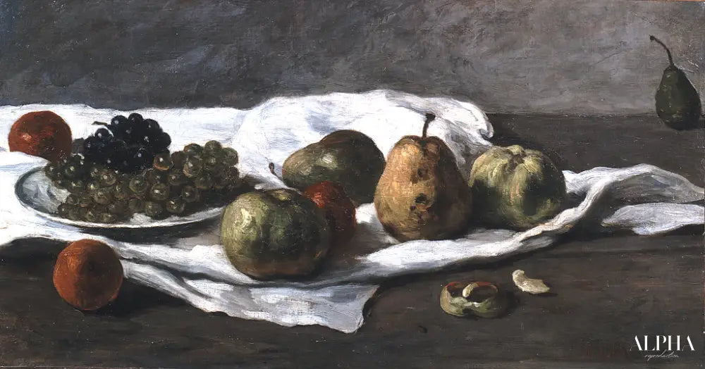 Pommes, poires et raisins - Gustave Courbet - Reproductions de tableaux et peintures haut de gamme