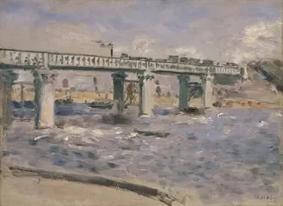جسر سكة حديد في أرجنتوي - بيير-أوغست رينوار