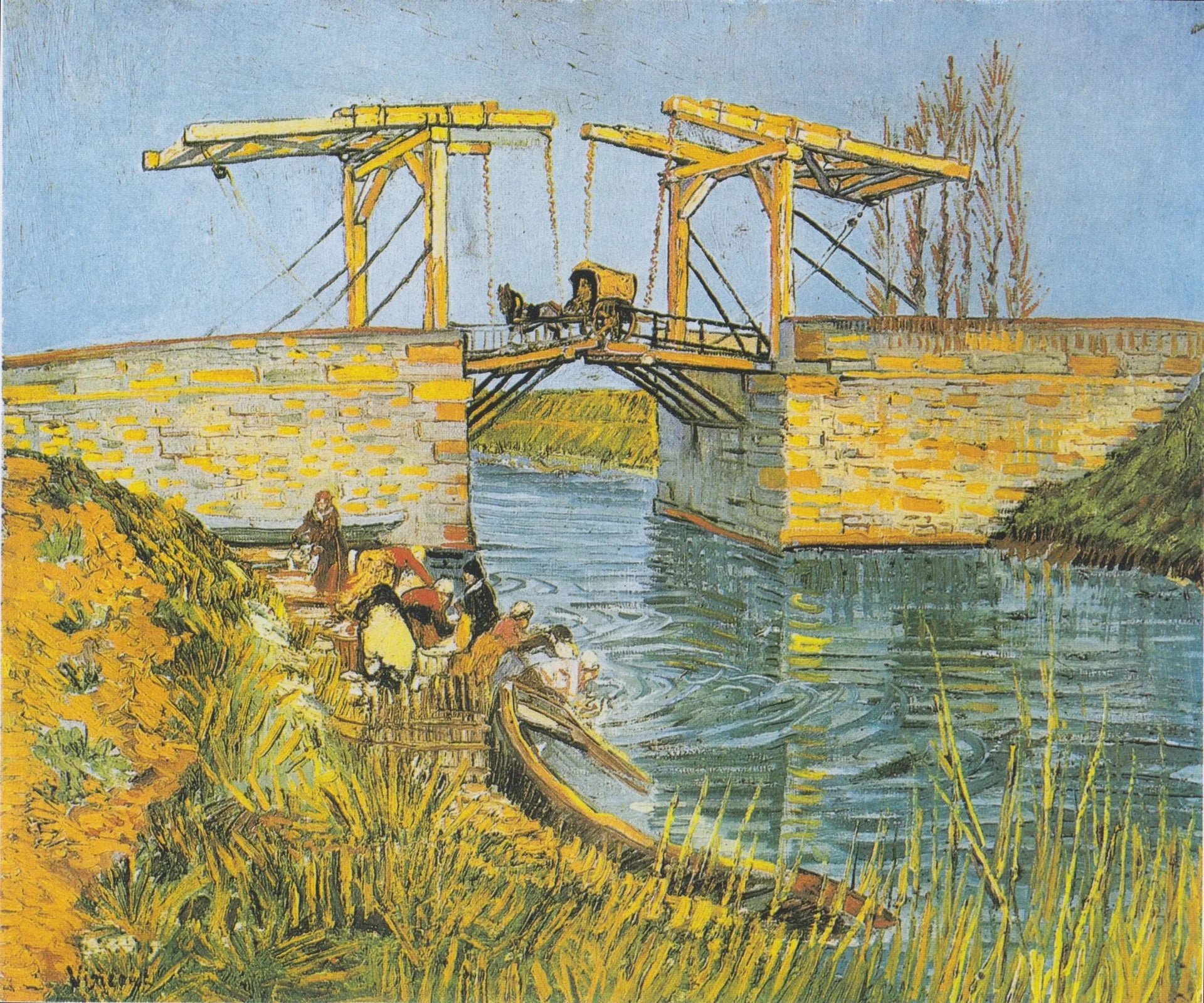 Pont de Langlois - Vincent van Gogh image 1 tableau peint à l’huile sur toile