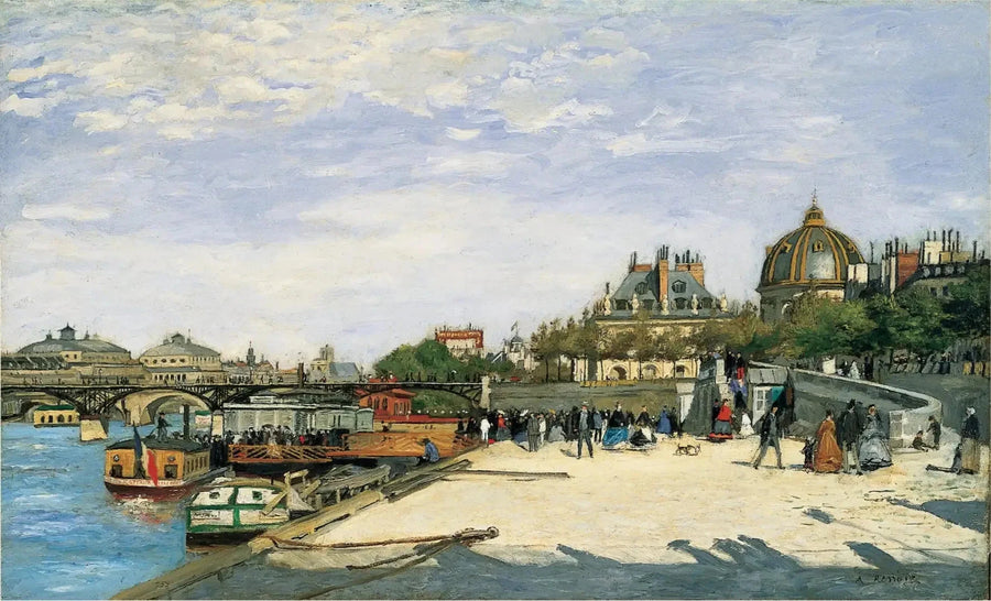 Le Pont des Arts à Paris peint par Pierre-Auguste Renoir en 1867–1868