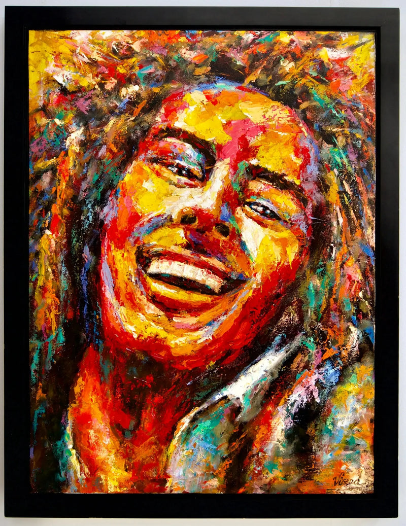 بوب مارلي في الفن الشعبي | 60 × 80 سم