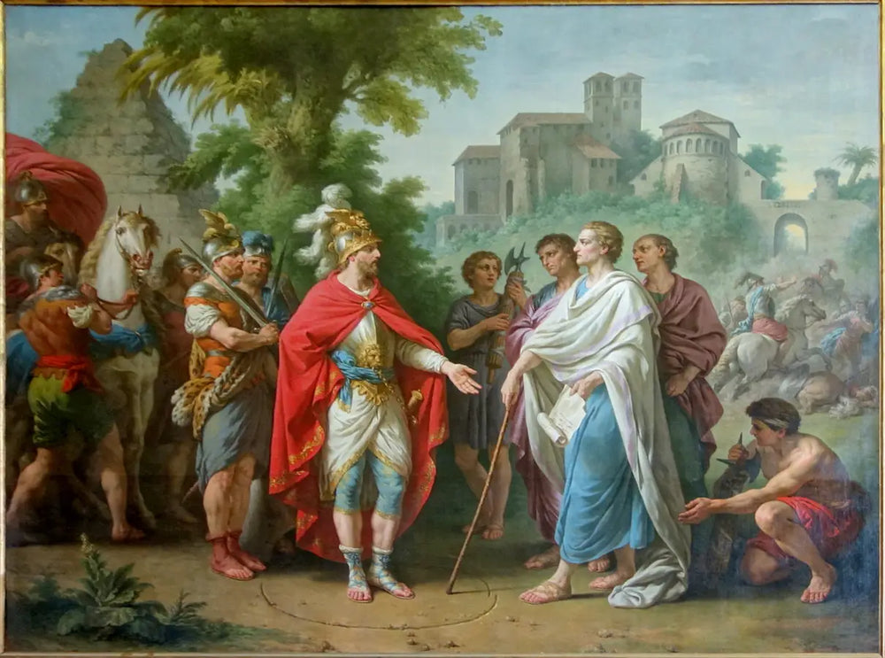 Popilius envoyé en ambassade auprès d’Antiochus Epiphane pour arrêter le cours de ses ravages en Egypte - Louis Jean