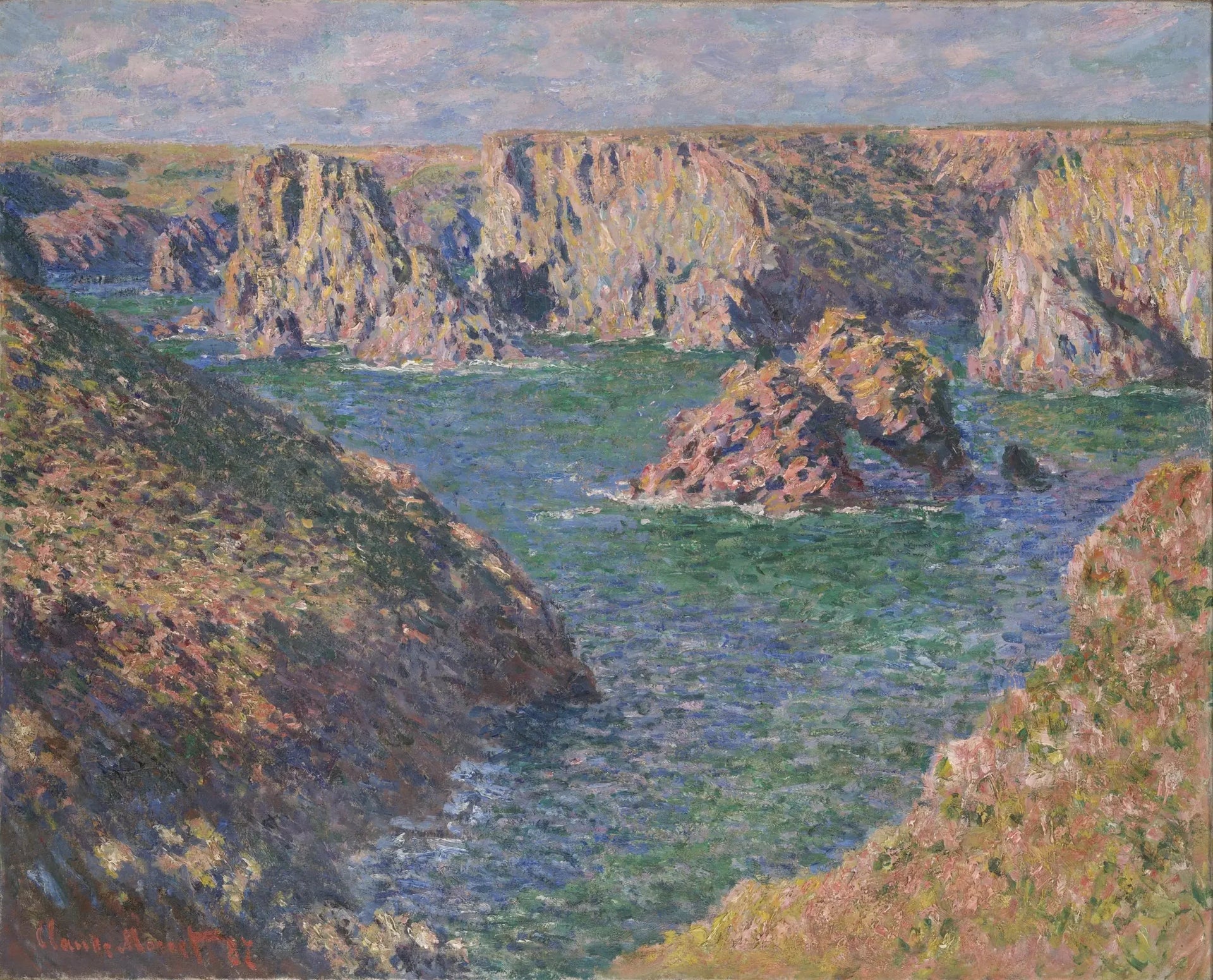 Port-Domois, île Belle - Claude Monet image 1 reproduction de peinture à l’huile