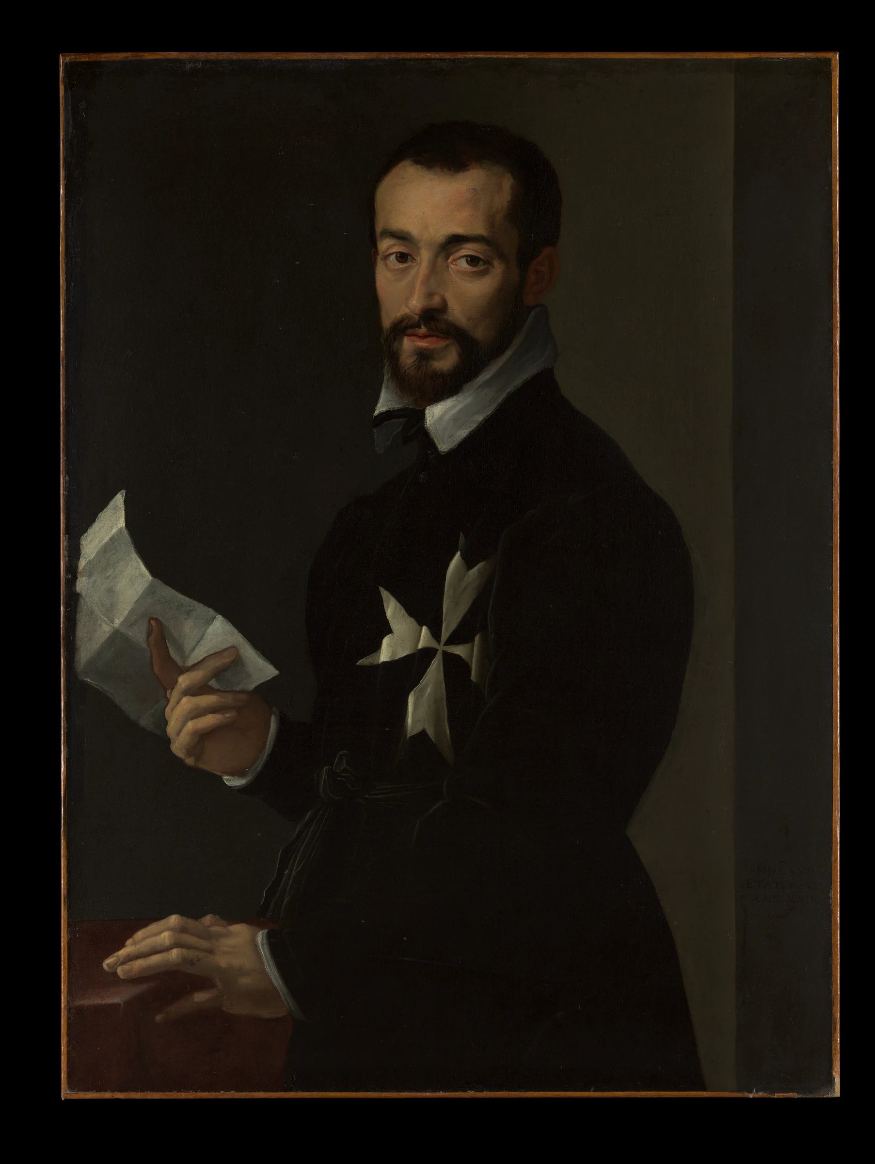 Portrait d'un chevalier de Malte, probablement Fra Jacopo Salviati - Mirabello Cavalori