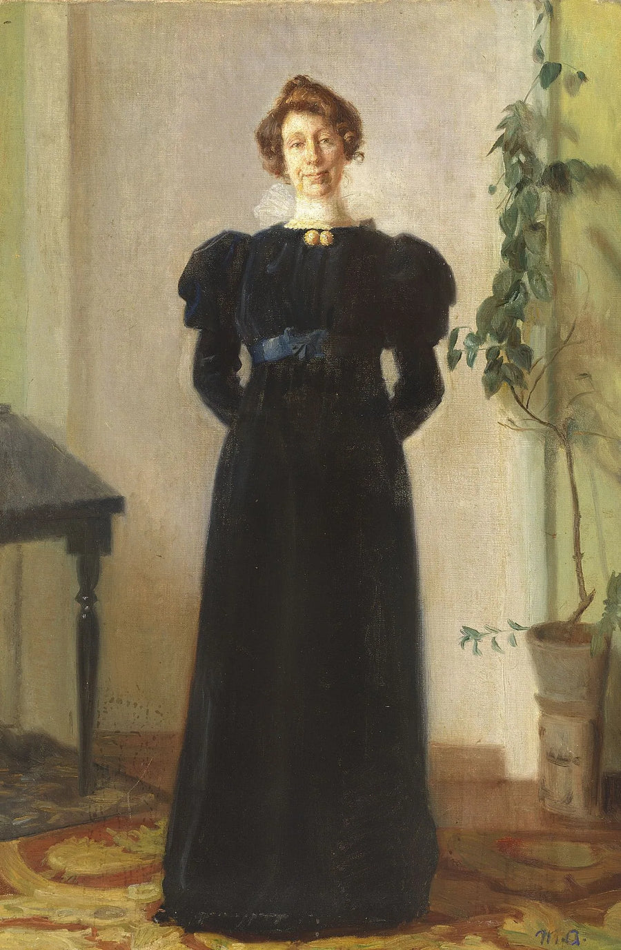 Portrait d'Alba Schwartz. - Michael Peter Ancher