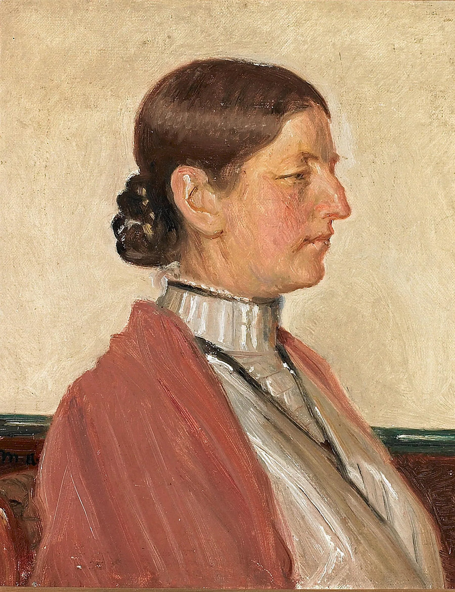 Portrait d'Anna Ancher. - Michael Peter Ancher
