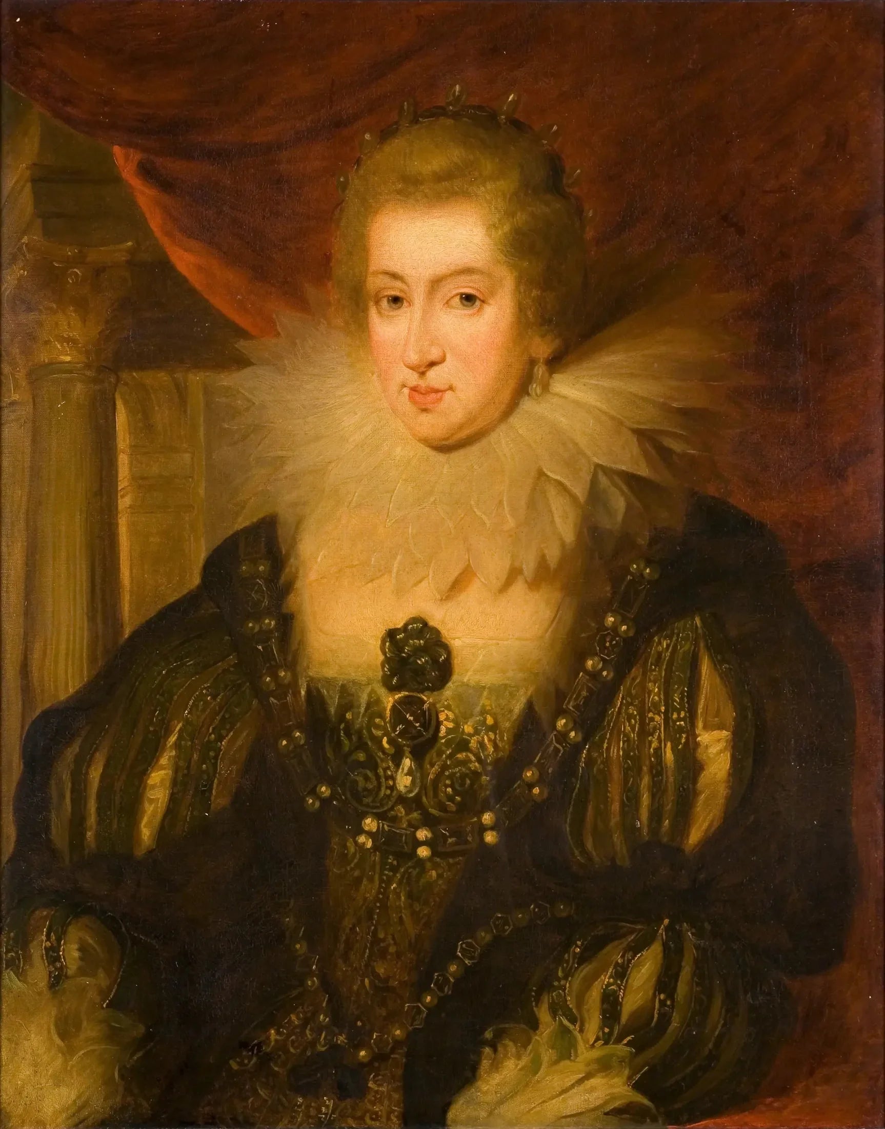 Portrait d'Anne d'Autriche - Antoine van Dyck image 1 copie de tableau peinte à la main