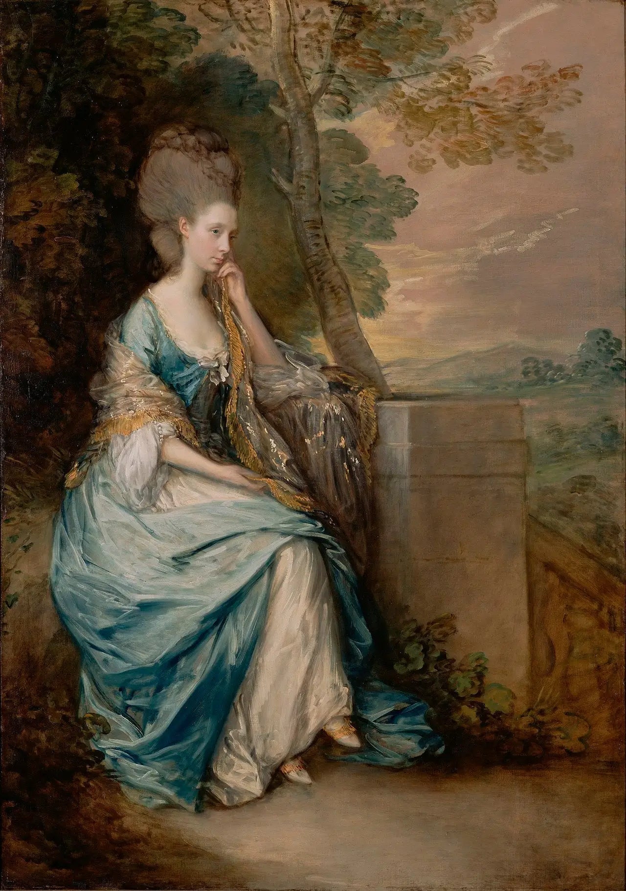 Portrait d'Anne, comtesse de Chesterfield - Thomas Gainsborough image 1 reproduction artisanale de tableau
