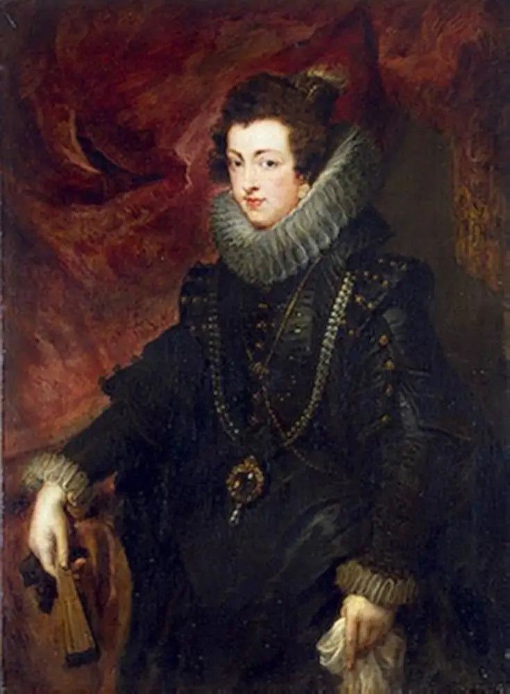 Portrait d'Élisabeth de Bourbon, reine d'Espagne - Peter Paul Rubens image 1 reproduction de peinture à l’huile