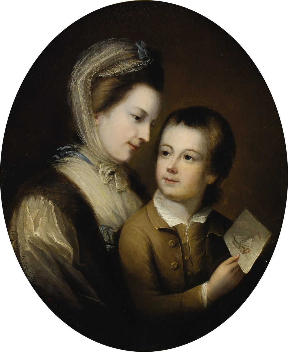 Portrait d’Elizabeth Honywood et de son fils Philip 1767 - Thomas Gainsborough - Alpha Reproduction