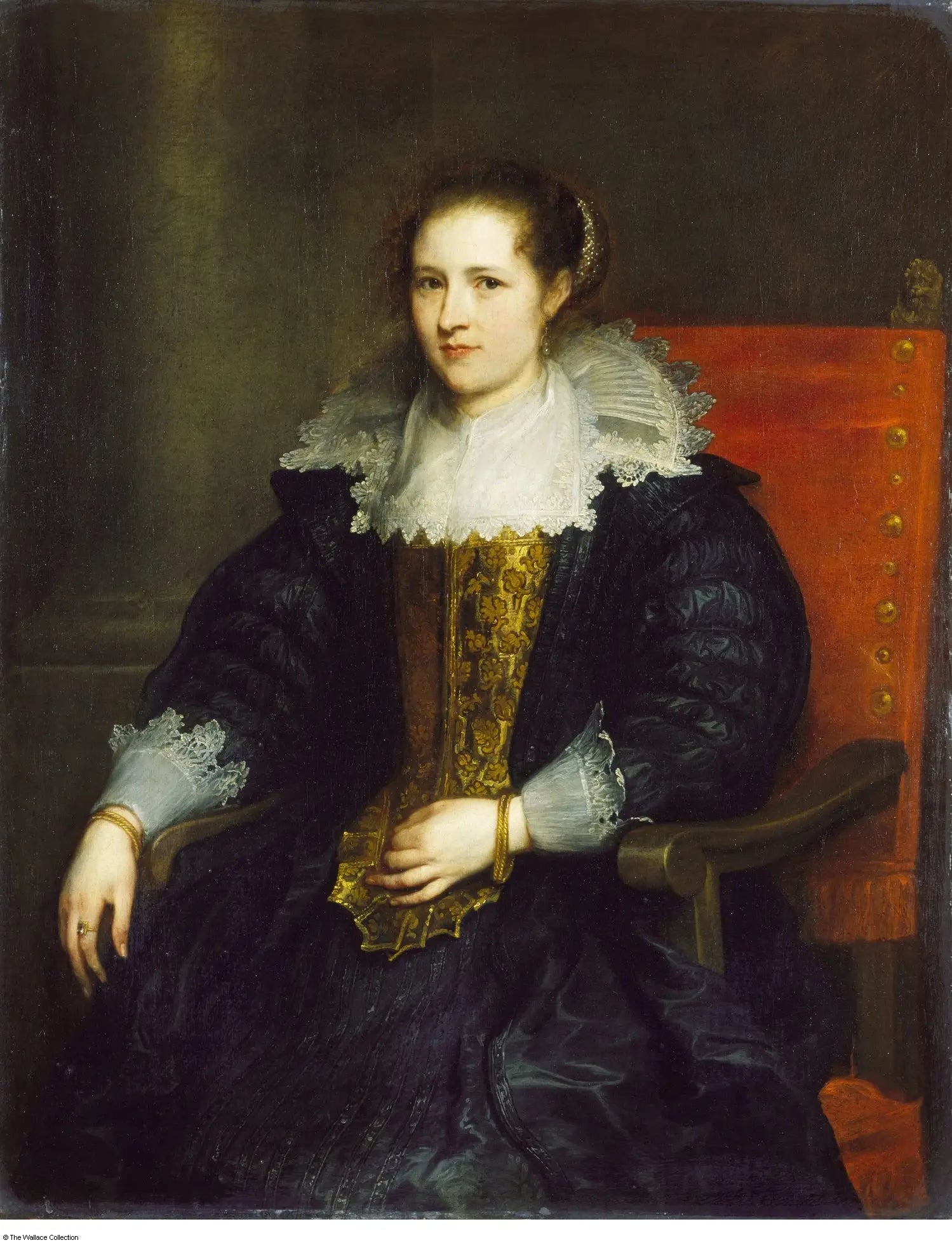 Portrait d'Isabella Waerbeke - Antoine van Dyck image 1 reproduction artisanale de tableau