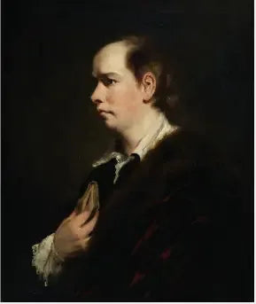 Portrait d'Oliver Goldsmith (1728-1774), dramaturge et auteur - Joshua Reynolds image 1 reproduction d’œuvre d’art à l’huile