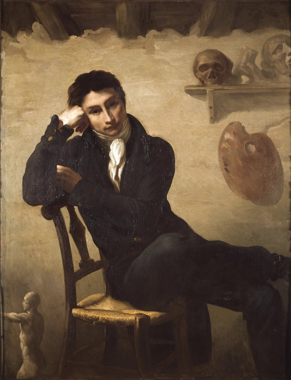 Reproduction du tableau « Portrait d'un artiste dans son atelier - Théodore Géricault » par Alpha Reproduction en peinture à l’huile