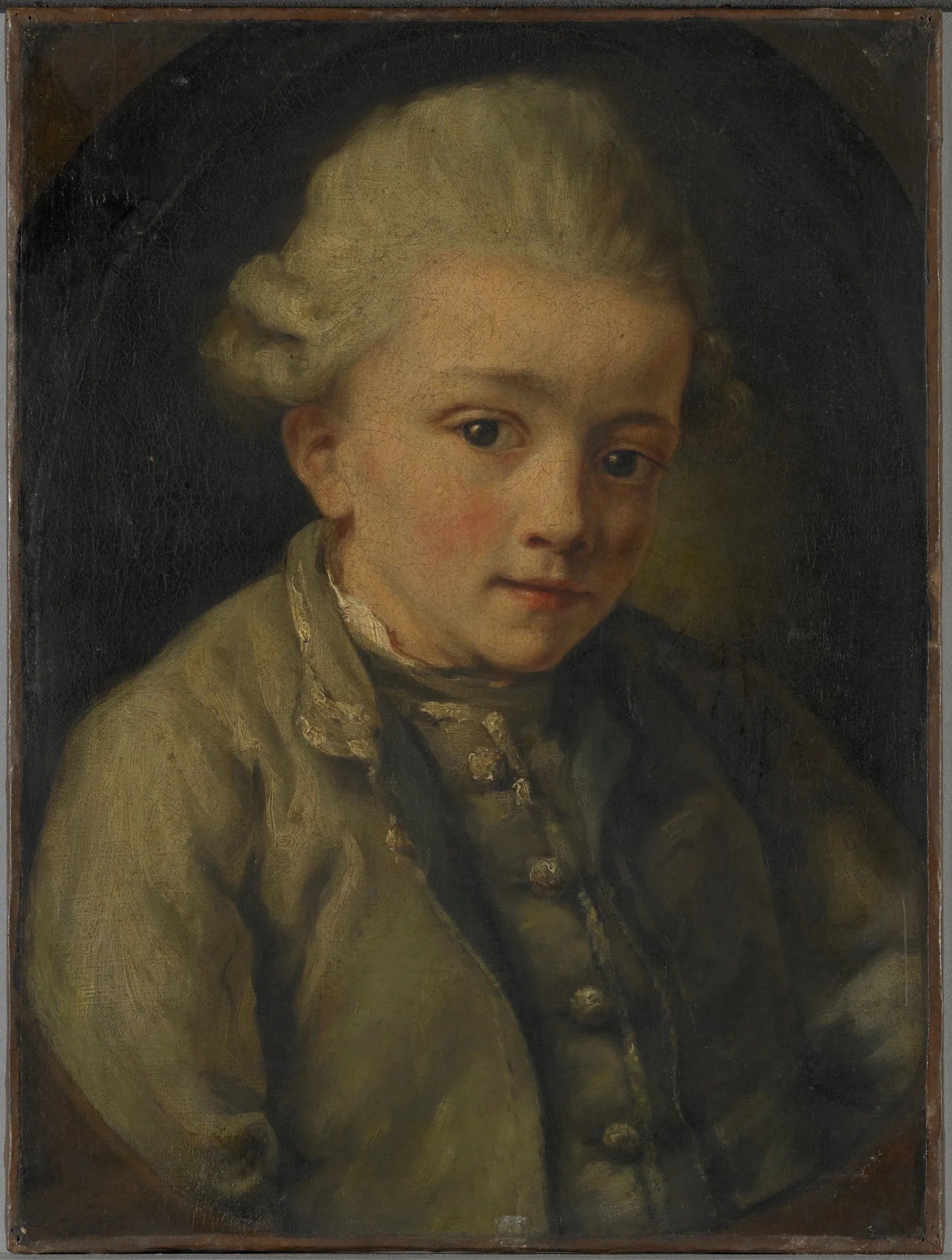 Portrait d'un garçon - Jean-Baptiste Greuze image 1 copie de tableau peinte à la main