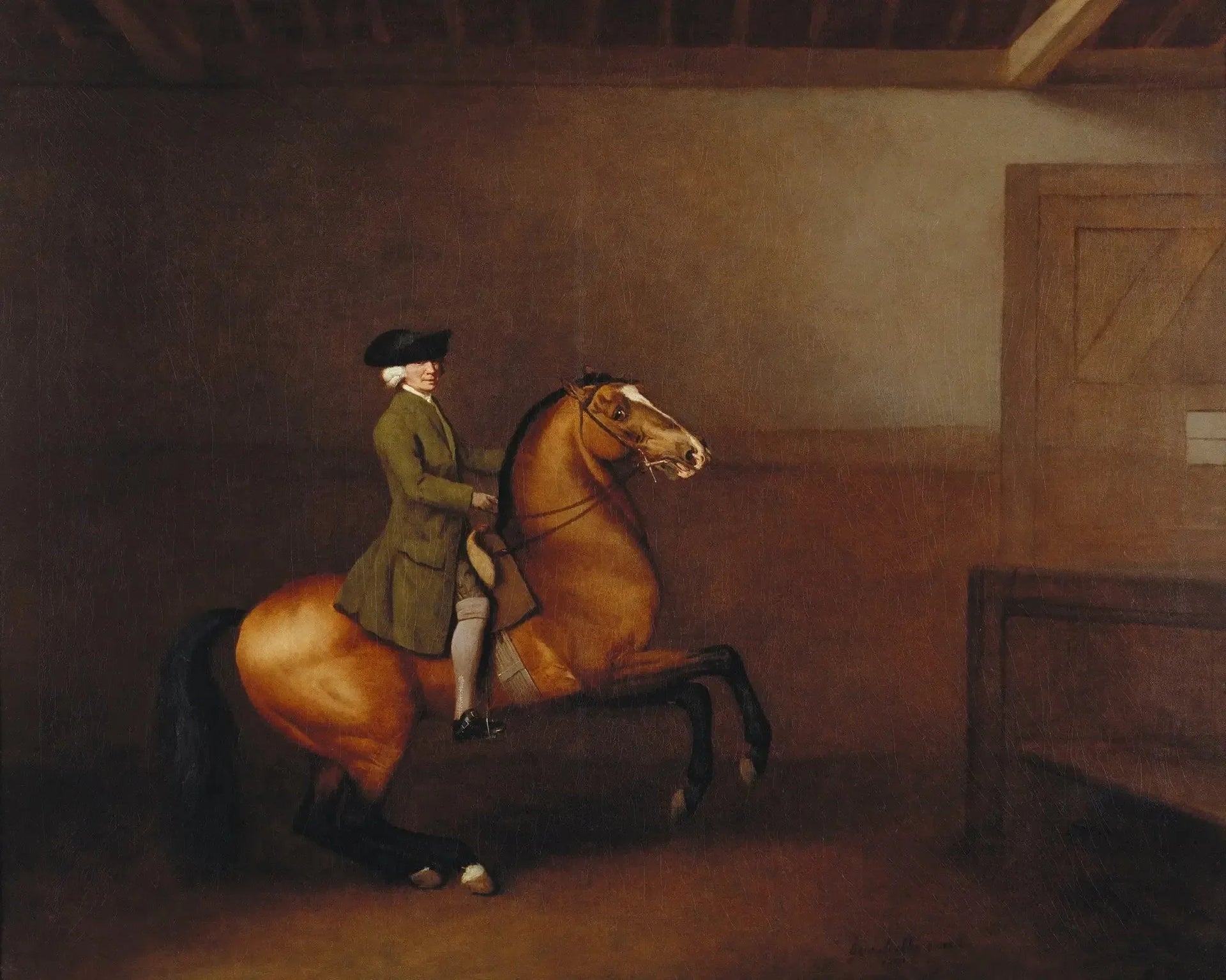 Portrait d'un gentilhomme - George Stubbs image 1 reproduction artisanale de tableau
