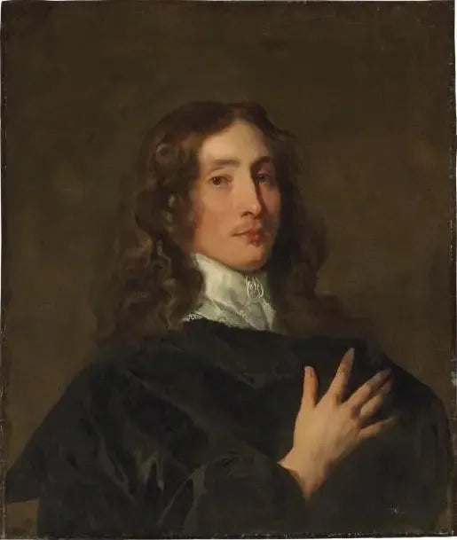Portrait d'un homme (anciennement appelé John Milton) - Antoine van Dyck image 1 reproduction artisanale de tableau