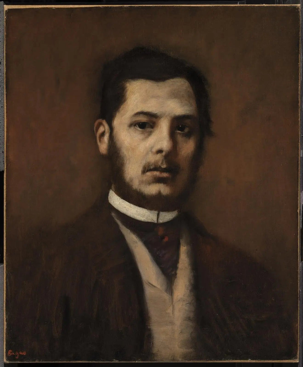 Reproduction du tableau « Portrait d'un homme - Edgar Degas » par Alpha Reproduction en peinture à l’huile