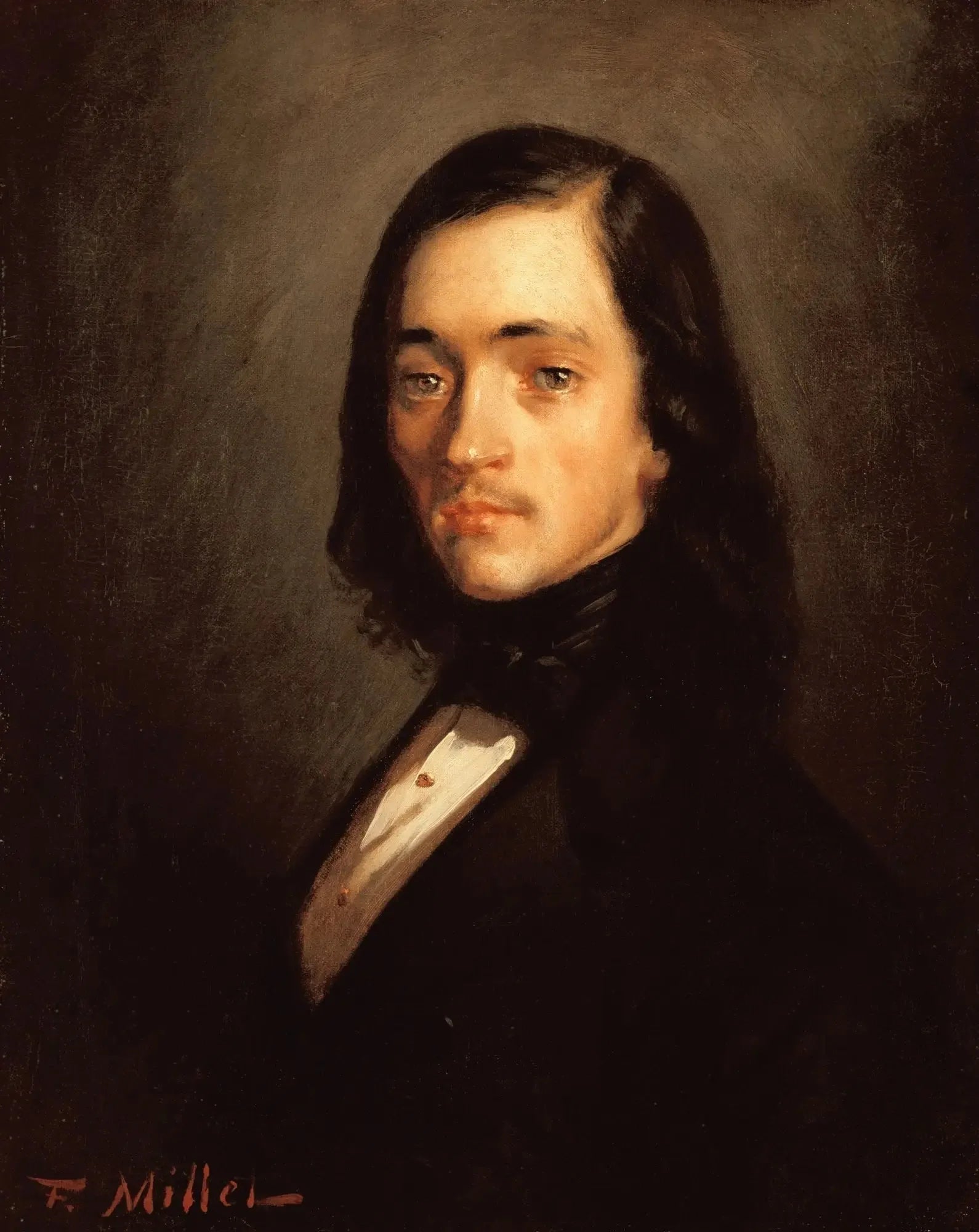 Portrait d'un homme - Jean-François Millet image 1 reproduction d’œuvre d’art à l’huile