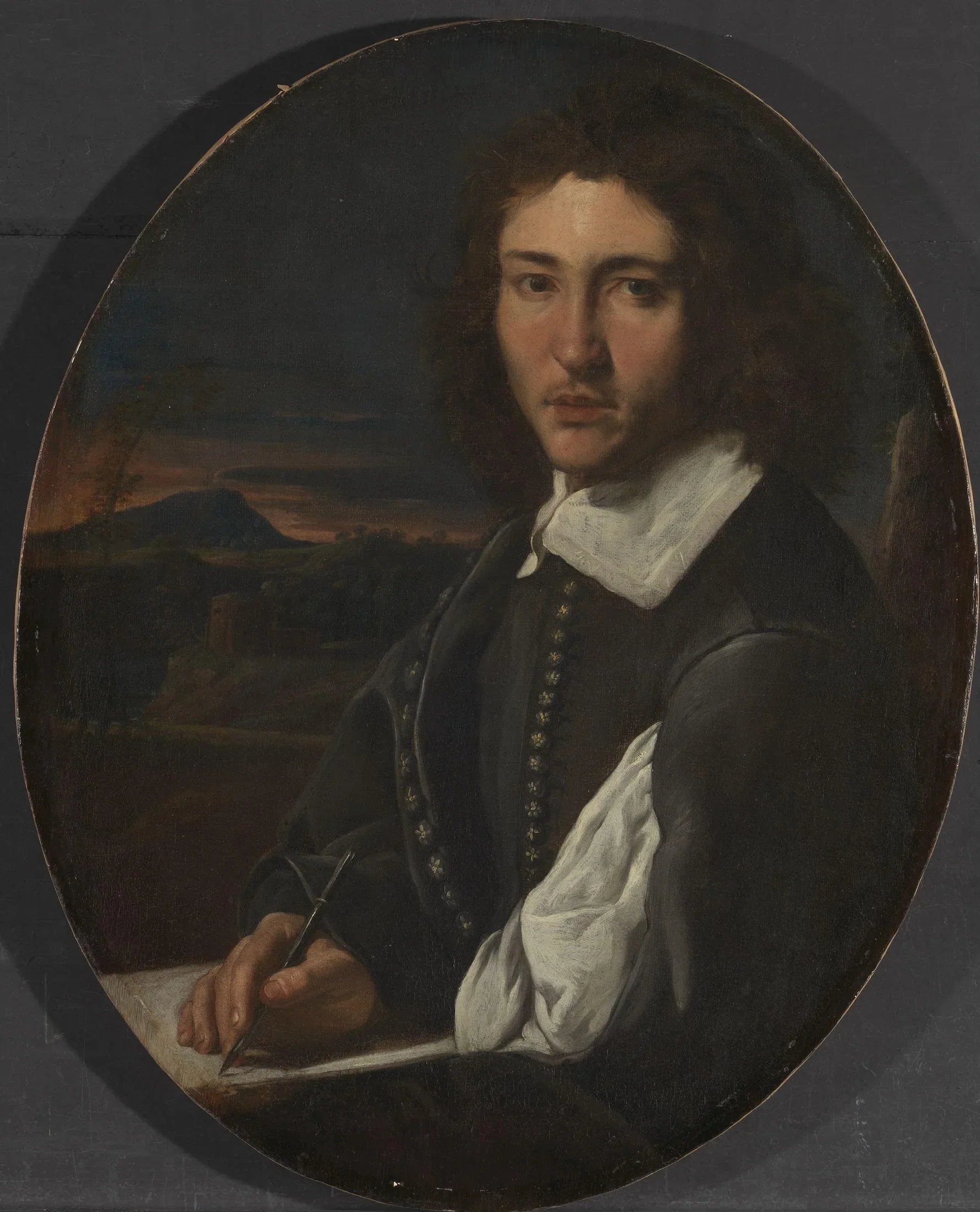 Portrait d'un jeune artiste - Valentin de Boulogne image 1 reproduction artisanale de tableau