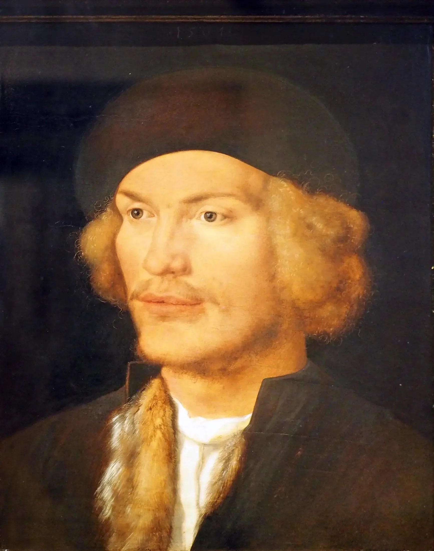 Portrait d'un jeune homme - Albrecht Dürer image 1 copie de tableau peinte à la main