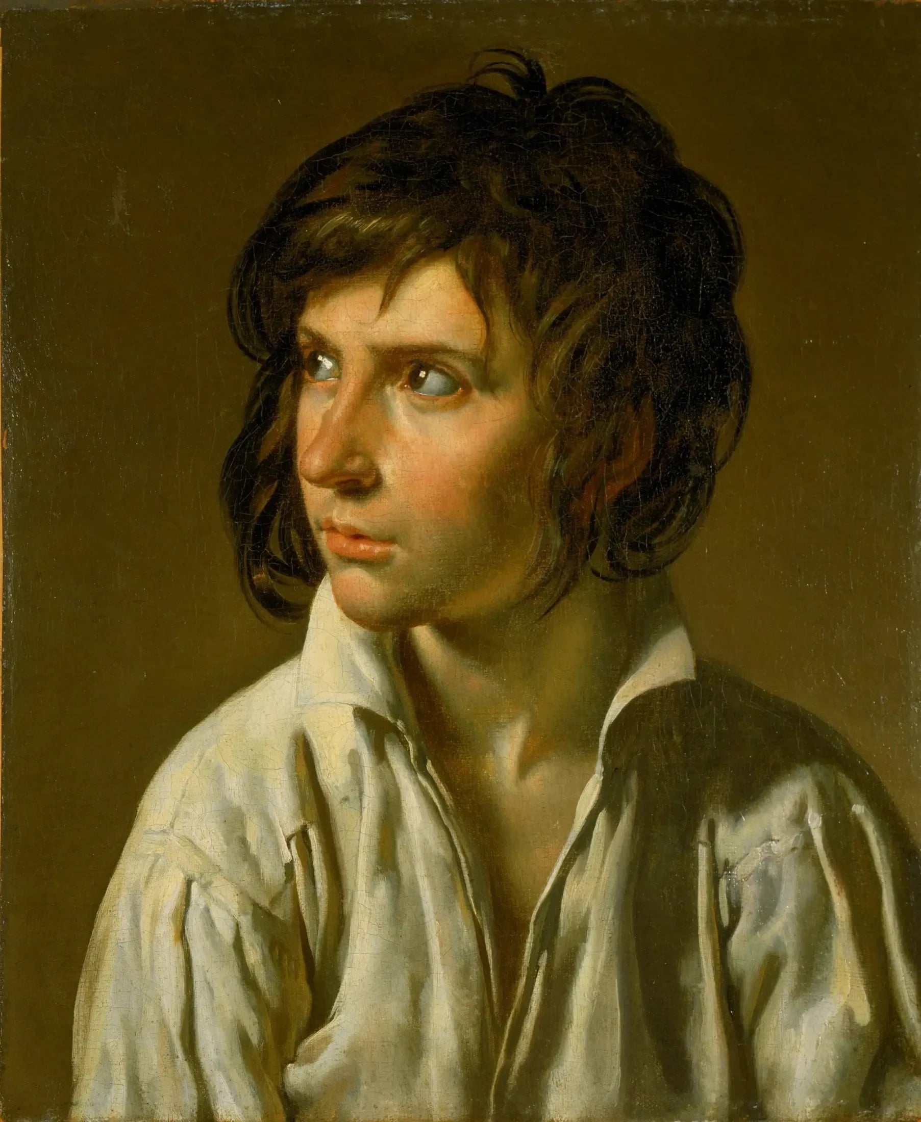 Portrait d'un jeune homme - Anne-Louis Girodet image 1 reproduction de peinture à l’huile