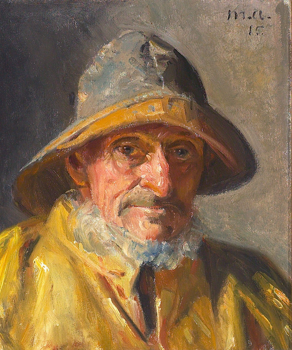 Portrait d'un pêcheur. (-15) - Michael Peter Ancher image 1 reproduction artisanale de tableau