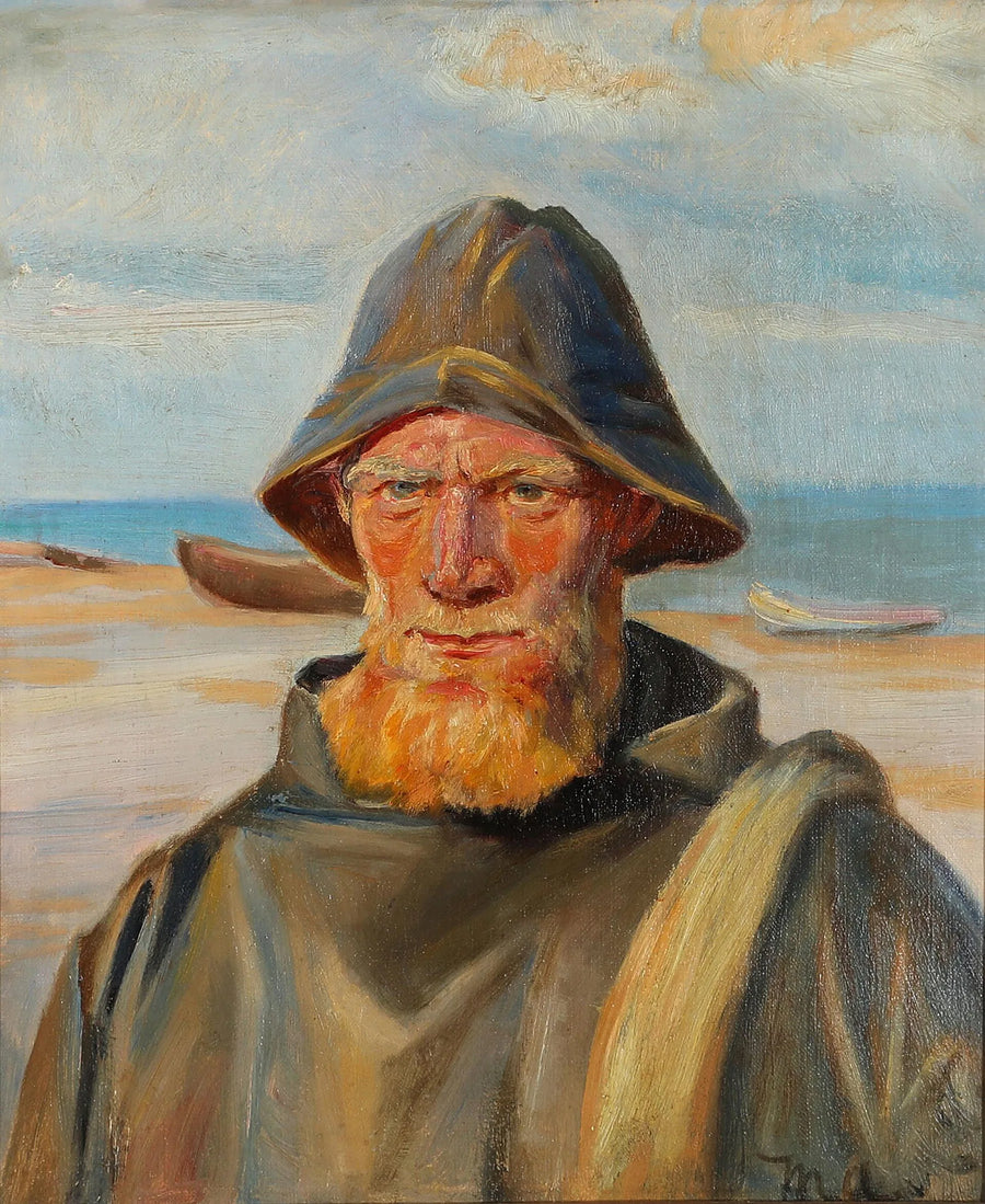 Portrait d'un pêcheur - Michael Peter Ancher