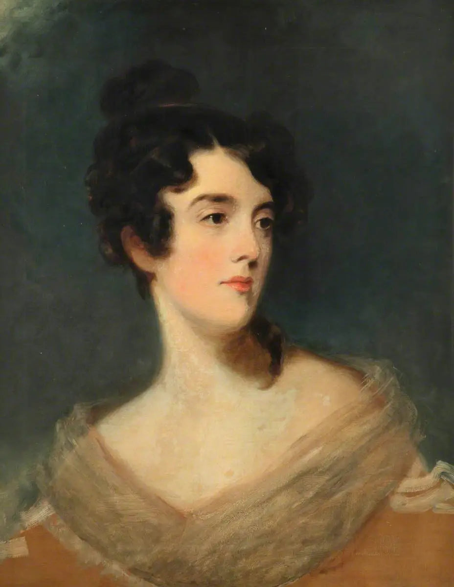 Portrait d'une dame (supposée être Eleanor, comtesse de Harborough, 1772–1809) - Thomas Lawrence image 1 copie peinte à la main à l’huile