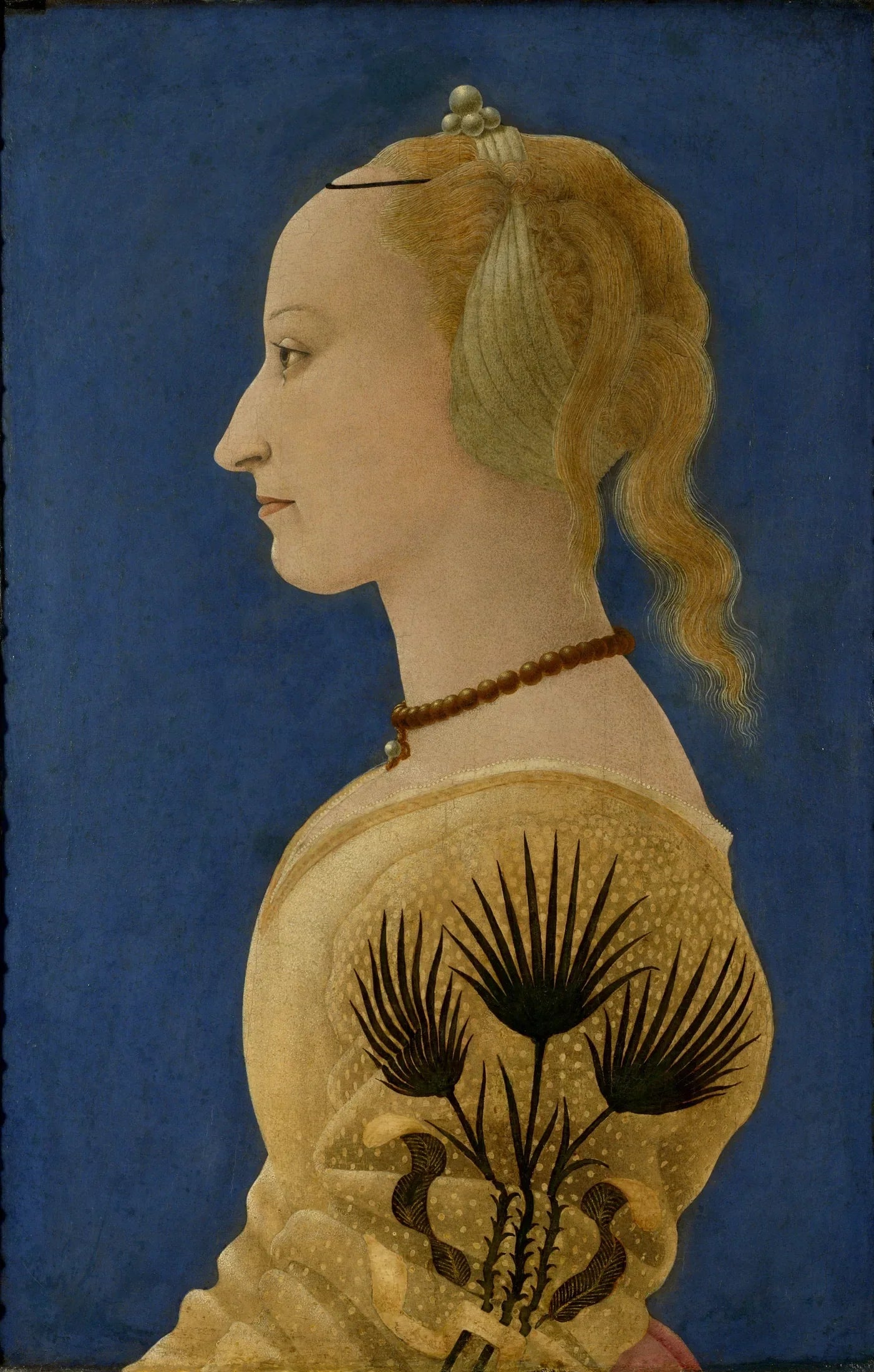 Portrait d'une femme - Alesso Baldovinetti image 1 copie peinte à la main à l’huile